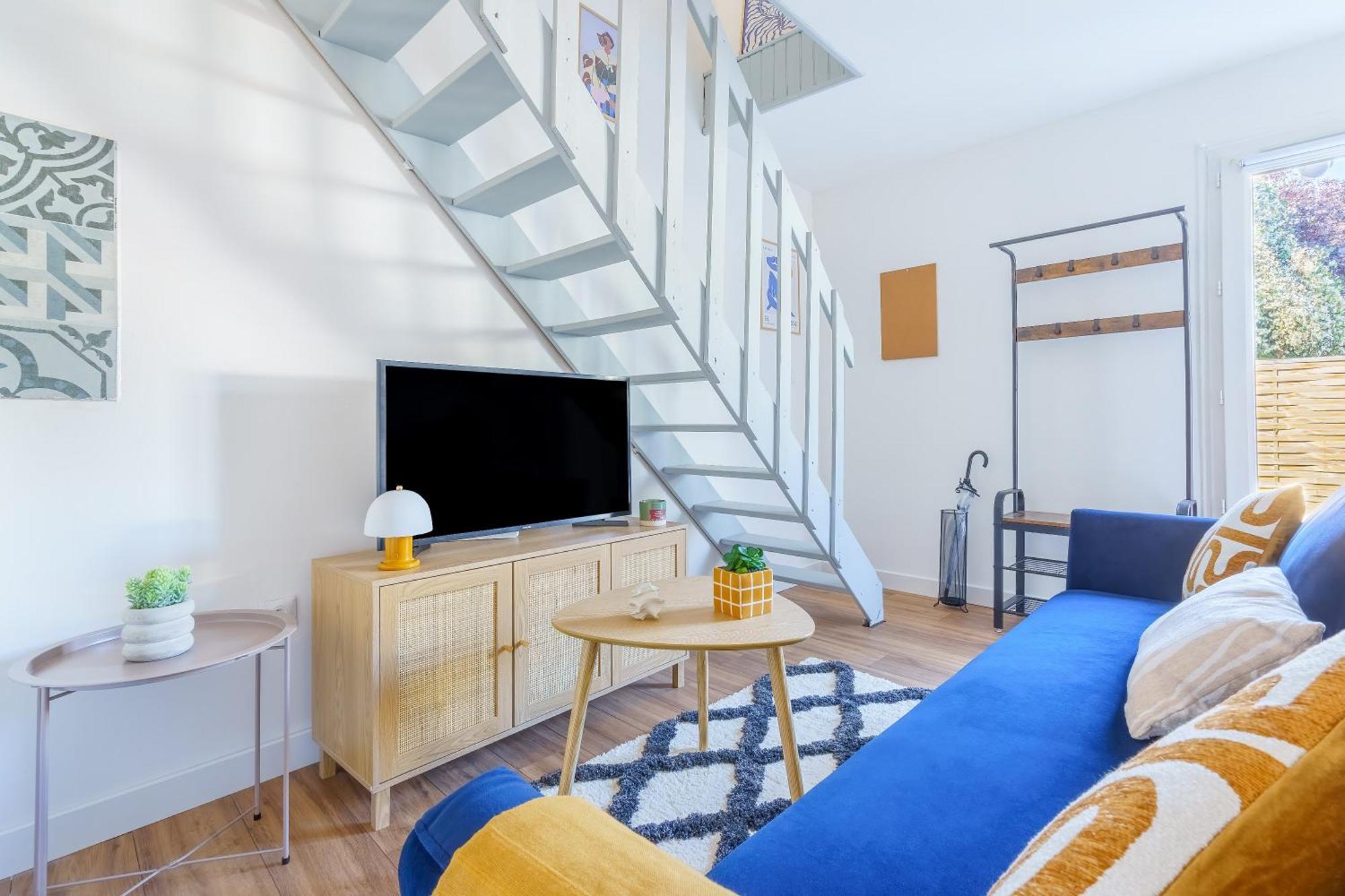 Maisonnette Bleu Horizon Avec Jardin - 2Min Gare - Serenito Homes Saint-Just-en-Chaussee Exterior foto